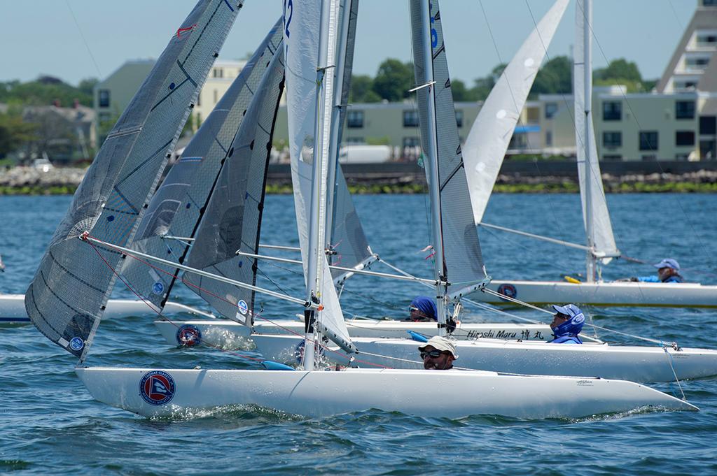 2.4mR's from the US and Canada at C. Thomas Clagett, Jr. Memorial Clinic and Regatta 2017 © Ro Fernandez